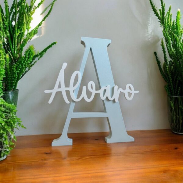 Letra con nombre personalizado