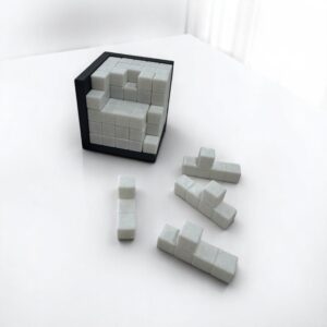 Puzzle Rompecabezas 3D, Juego de Mesa para niños y Adultos, Forma de Cubo, 25 Piezas.