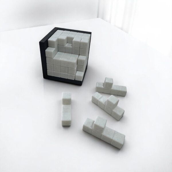 Puzzle Rompecabezas 3D, Juego de Mesa para niños y Adultos, Forma de Cubo, 25 Piezas.