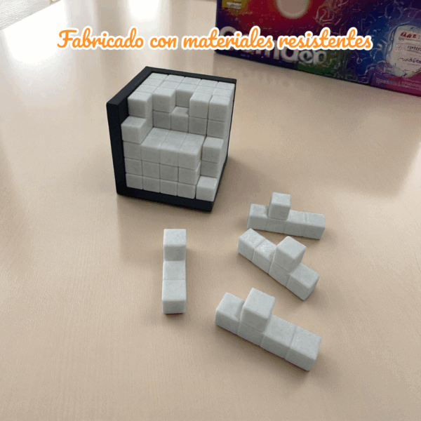 Puzzle Rompecabezas 3D, Juego de Mesa para niños y Adultos, Forma de Cubo, 25 Piezas. - Imagen 3