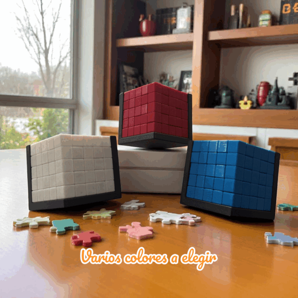 Puzzle Rompecabezas 3D, Juego de Mesa para niños y Adultos, Forma de Cubo, 25 Piezas. - Imagen 6
