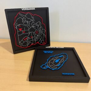 Cuadro Decorativo inspirado en mapas de Warzone para decoración gamer