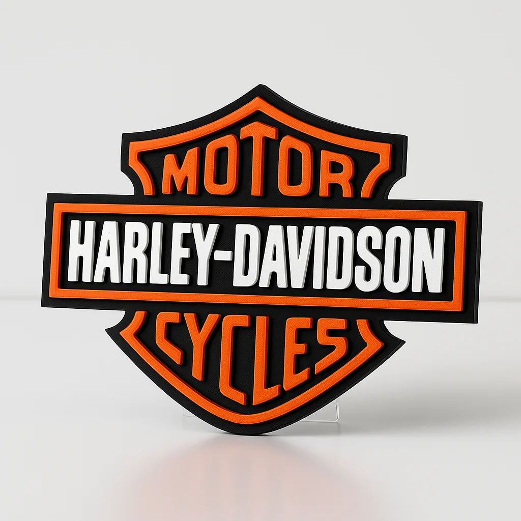 Cartel decorativo "Harley Davidson"