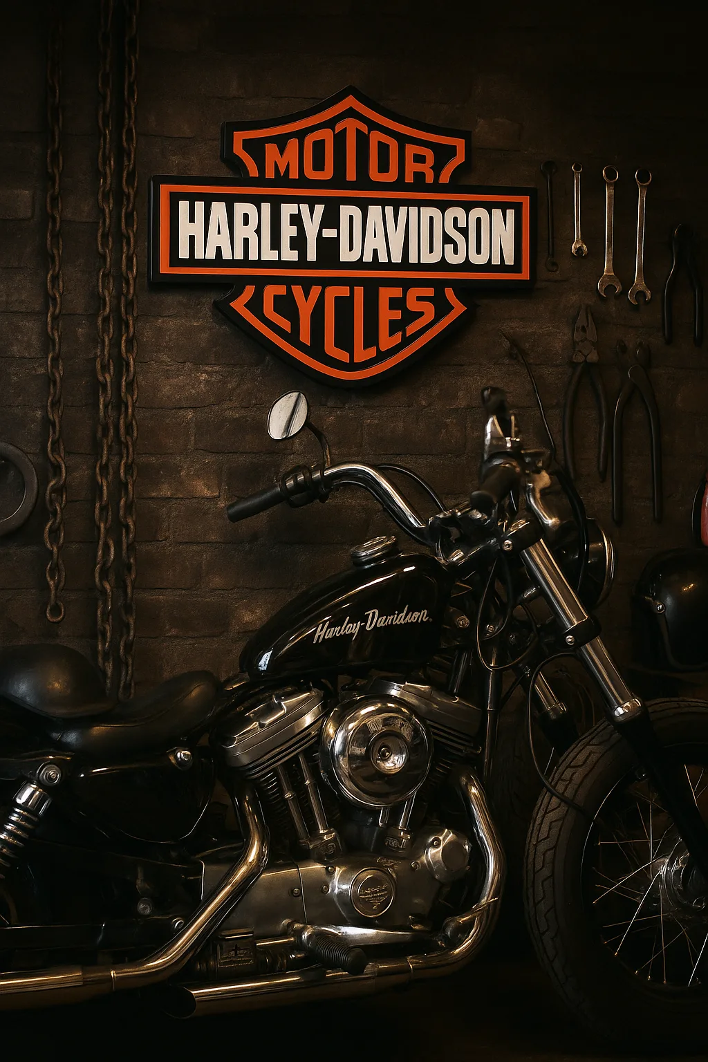 Cartel decorativo "Harley Davidson" - Imagen 4