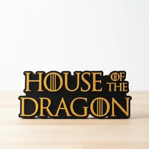 Cartel decorativo "LA CASA DEL DRAGON"