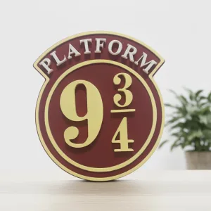 Cartel decorativo "PLATAFORMA 9 y 3/4"