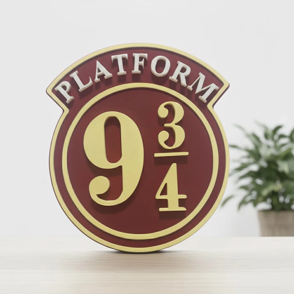 Cartel decorativo "PLATAFORMA 9 y 3/4"