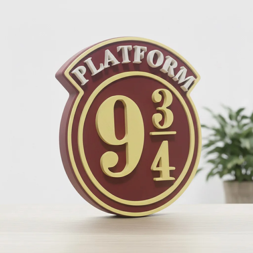 Cartel decorativo "PLATAFORMA 9 y 3/4" - Imagen 2