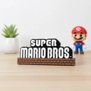 Cartel decorativo "SUPER MARIO BROS"