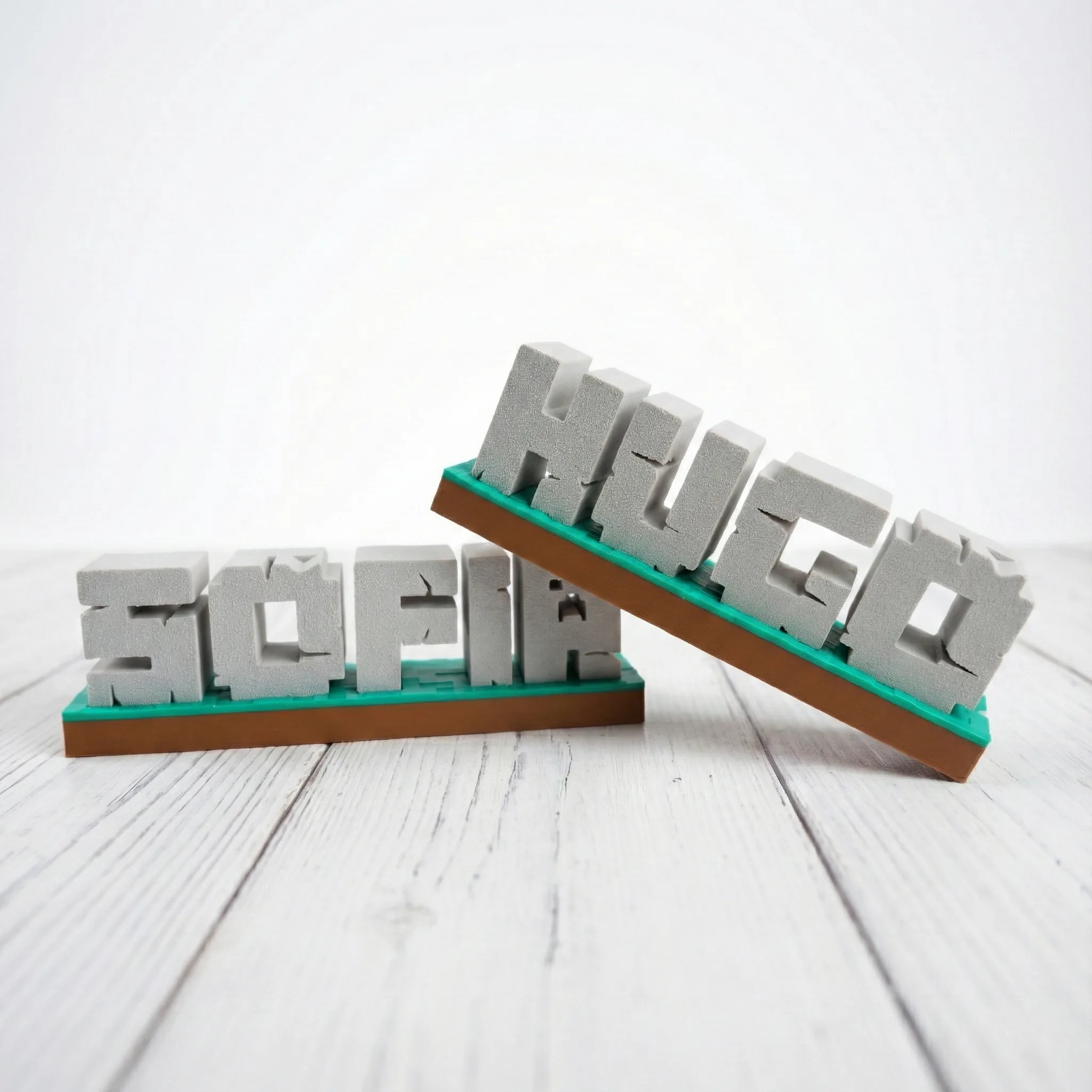 Cartel decorativo personalizado "MINECRAFT"