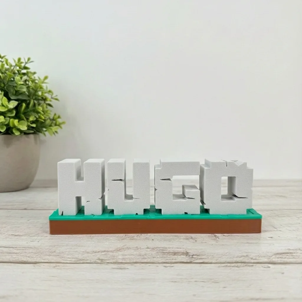 Cartel decorativo personalizado "MINECRAFT" - Imagen 3