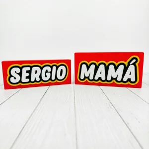 Cartel decorativo personalizado "LEGO"